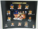 Carl Erskine Jim Palmer Chris Bosio Bill Singer +2 others signed 16x20 NO Hitter photo Sig Auctions