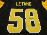 Kris Letang of the Pittsburgh Penguins signed autographed hockey jersey PAAS COA 692