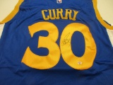 Steph Curry of the Golden State Warriors signed autographed basketball jersey PAAS COA 414