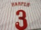 Bryce Harper of the Philadelphia Phillies signed autographed baseball jersey PAAS COA 253