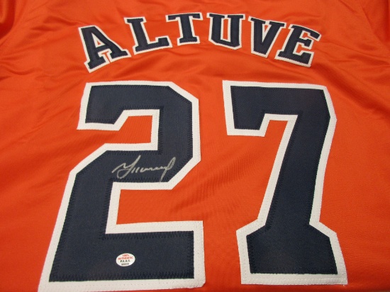 Jose Altuve of the Houston Astros signed autographed baseball jersey PAAS COA 934