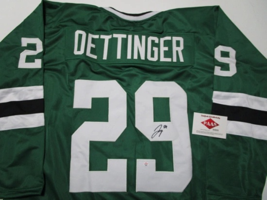 Jake Oettinger of the Dallas Stars signed autographed hockey jersey PAAS COA 955