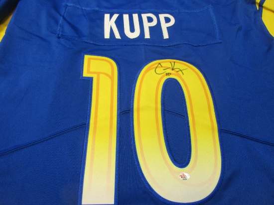 Cooper Kupp of the LA Rams signed autographed football jersey PAAS COA 105