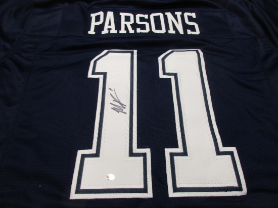 Micah Parsons of the Dallas Cowboys signed autographed football jersey PAAS COA 481