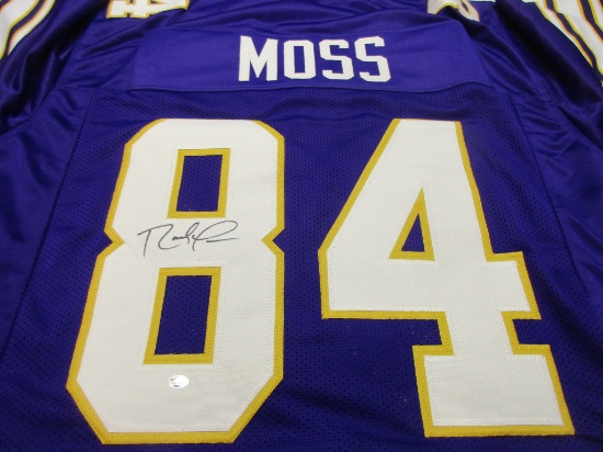 Randy Moss of the Minnesota Vikings signed autographed football jersey PAAS COA 961