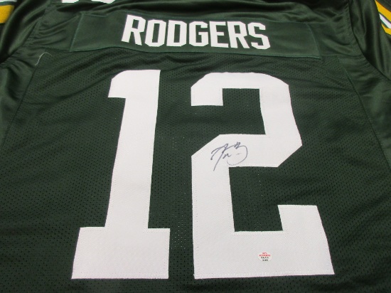 Aaron Rodgers of the Green Bay Packers signed autographed football jersey PAAS COA 464