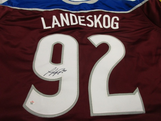Gabriel Landeskog of the Colorado Avalanche signed autographed hockey jersey PAAS COA 990