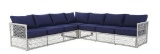 Outdoor Three Piece Sectional With Cushions