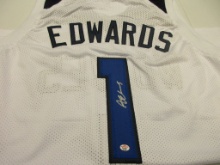 Anthony Edwards signed autograph basketball jersey