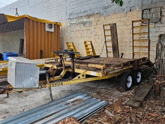 18' Utility Trailer with Loading Ramps and Toolbox