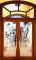 Front Entry Doors, Beautifully Etched 84