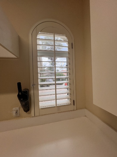 Laundry Room Impact Exterior Window 40" X 26" with Screeen and Shutter