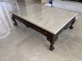 Large Marble Coffee Table, with Great Base, 42