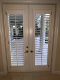 Exterior Double French Doors, Impact Glass, with Bahama Shutter 9 Ft X 6 Ft, (no screen)
