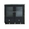 Traditional And Modern Inspired Sleek Wood Glass Wall Cabinet Home Decor