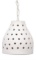 Jamie Young Medium Porous Pendant In Textured Matte White Ceramic 5PORO-MDWH