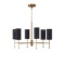 Hampton Hill Conrad 6 Light Chandelier With Plated Gold Finish FB150-1154