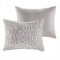Madison Park King 3 Piece Cotton Chenille Floral Duvet Cover Set MP12-6395
