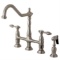 Kingston Brass Bridge Kitchen Faucets With Brushed Nickel Finish KS1278TALBS