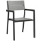 Modway Maine Dining Outdoor Patio Armchair With Brown Gray EEI-1506-BRN-GRY