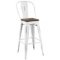 Modway Promenade Metal Bar Stool With White Finish EEI-2816-WHI