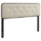 Modway Collins Tufted Twin Fabric And Wood Headboard MOD-6232-BLK-BEI