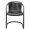 Moe's Home Freeman Onyx Black Leather Set Of 2 Dining Chair PK-1059-02