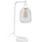 Lalia Home Industrial Mesh Desk Lamp With White Finish LHD-2000-WH