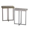 Zimlay Hemp Accent Table With Antique Nickel Finish 60710010