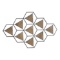 Stratton Home Decor Metal And Wood Triangle Abstract Centerpiece S30908