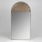 Urbane Modern Mango Wood And Iron Arch Mirror With Gold Finish S39451