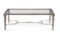 Bassett Mirror Glam Sylvia Rectangular Cocktail Table With Silver 1212-100EC