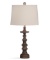 Bassett Mirror Elise Table Lamp in Weather Wood Finish L3380TEC
