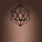 Warehouse of Tiffany Diamond Cage 1-Light Edison Lamp with Bulb