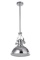 Warehouse of Tiffany Glass And Metal Pendant In Chrome Finish RL8252CH