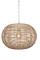 Bassett Mirror Rattan Rattan And Metal Pendant With Brown Finish L4031PEC