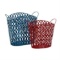 Sleek And Modern Inspired Style Metal Basket Set Of 2 Home Decor 34975