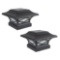 Classy Caps Kingsbridge Black Dual Lighted Set Of 2 Solar Post Cap SLK807B