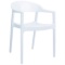 Siesta Carmen Set of 2 Dining Chair White Seat White Back ISP059-WHI-GWHI