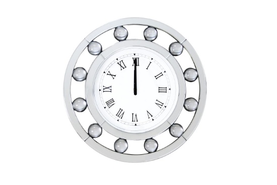 Acme Wall Clock in Mirrored Finish 97405