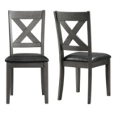 Picket House Furnishings Alexa Standard Height Side Chair Set In Gray DAX400SC