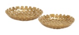 Modern Style Elegant Styled Stylish Ceramic Gold Plate Home Decor 71790