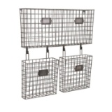 Imax Sleek and Modern Inspired Style Black Arturi Wall Organizer 83441