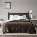 Full Plush Reverses to Berber Heated Blanket TN54-0398