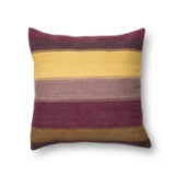 Loloi Wool Pillow Cover in Plum And Multi finish P022P0164PLMLPIL3