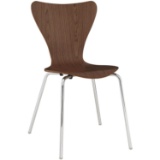 Modway Ernie Dining Side Chair With Walnut Finish EEI-537-WAL