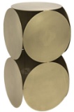 Noir Metal Side Table With Antique Brass Finish GTAB822MB