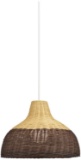 Pacific Coast Lighting Rattan Natural And Brown Pendant With Multicolor 36X06