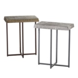 Zimlay Hemp Accent Table With Antique Nickel Finish 60710010