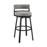 Armen Living Encinitas Patio Counter Height Swivel Bar Stool LCECBAGR26